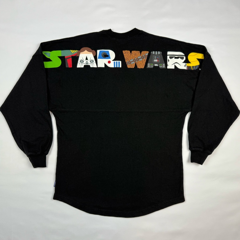 Disney Star Wars May The 4th 2021 Spirit Jersey XS Black Long Sleeve A5